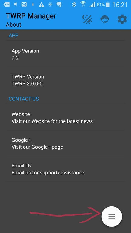 installer TWRP android